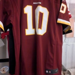 Nike Red and White Men's Jersey